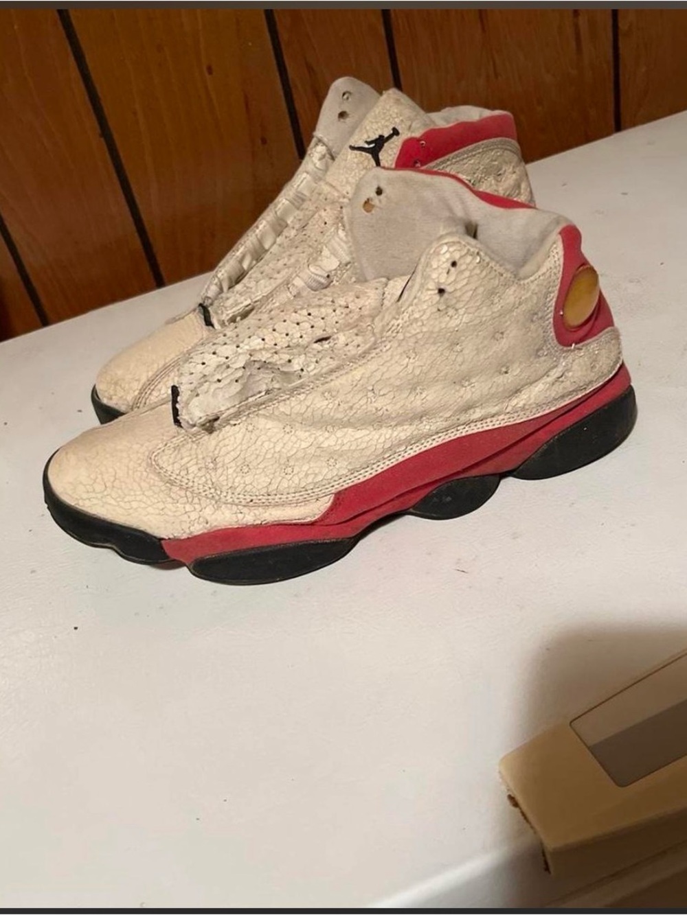 Jordan 13s White & Red